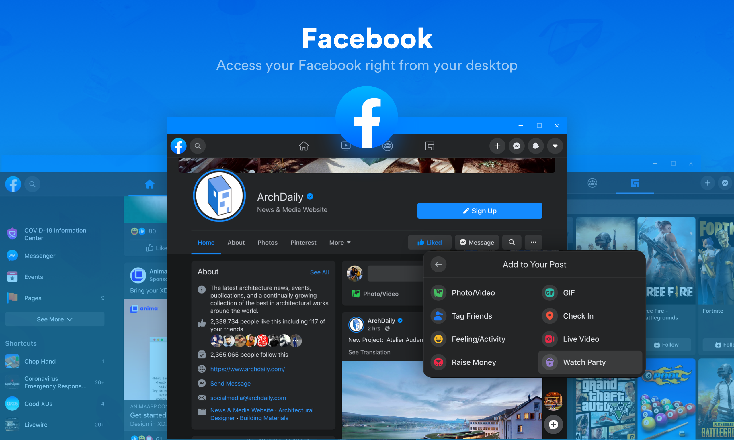 fb pc windows 10